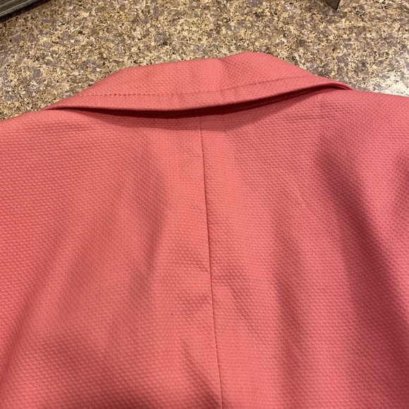 Talbots Pink Floral Lined Blazer Jacket 14 - Picture 11 of 16